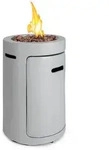 Crete Gas-feuerstelle, 13 Kw W&auml;rmeleistung, Fl&uuml;ssiggas, Edelstahl, 360&deg; Fireview,