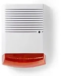 Sicherheits Sirenen Attrappe Ip44 Batteriebetrieben Auenbereich Orange Wei 385