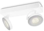 Philips Clockwork Aufbauspot Mit 2 Lichtpunkten (wei&szlig;) - 2700k