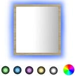 Led-badspiegel Sonoma-eiche 40x8,5x37 Cm Acryl Vidaxl