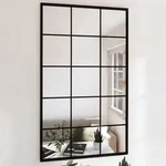 Wandspiegel 2 Stk. Schwarz 100x60 Cm Metall - Vidaxl