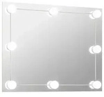 Wandspiegel Ohne Rahmen Mit Led-beleuchtung Rechteckig Glas Vidaxl