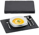 Schieferplatte Im 6er Set, Gro&szlig;e Servierplatten Aus Schiefer, Zum Servieren &