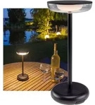 Chilitec - Led Akku-tischleuchte Foco Luz, 2900k, Ip44, Dimmbar, 26cm, Schwarz