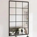 Wandspiegel 3 Stk. Schwarz 100x60 Cm Metall - Vidaxl