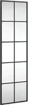 Wandspiegel Schwarz 30x100 Cm Rechteckig Eisen Vidaxl