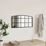Wandspiegel Schwarz 60x30 Cm Gew&ouml;lbt Eisen Vidaxl