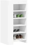 Vidaxl Schuhschrank Wei&szlig; 52x37,5x100 Cm Holzwerkstoff