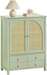 Fsb72-gr Schuhschrank K&uuml;chenschrank Sideboard Mit Gitteroptik-t&uuml;ren Schrank Buffet