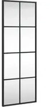 Wandspiegel Schwarz 30x80 Cm Rechteckig Eisen Vidaxl