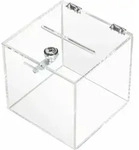 Hmf 46919 Spendenbox Acryl W&uuml;rfel, 15 X 15 X 15 Cm