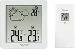 Hama Wetterstation "zakynthos", Thermometer, Hygrometer, Mit Au&szlig;ensensor, Wei&szlig;