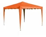 Dema - Pavillon Gartenpavillon Faltpavillon 3x3m Orange Garten Partyzelt