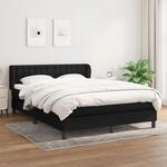 Boxspringbett Mit Matratze Schwarz 140x190 Cm Stoff Vidaxl