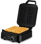 Kompakter Waffeleisen - Hkoenig - Gfx420 - 1200 W - Einstellbare Temperatur - Schwarz
