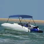 Perle Rare 2-bow Bimini Top Marineblau 150x120x110 Cm