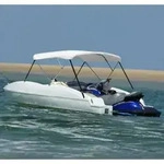 3-bow Bimini Top Wei&szlig; 183x140x137 Cm Vidaxl