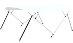 4-bow Bimini Top Wei&szlig; 243x(230-244)x137 Cm Vidaxl