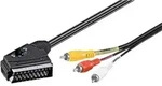 Goobay 50364 Videokabel-adapter 2 M Scart (21-pin) 3 X Rca Schwarz