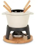 Gusseisen-emaille-fondue - La Fonderie 1890 - Mont Joly - 1,2 L - 4 Personen - Beige