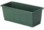 Geli - Blumenkasten 39x17,5cm Gr&uuml;n Balkonkasten Pflanzkasten Blumentopf Kunststoff
