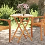 Gartentisch Klappbar &Oslash;70x75 Cm Massivholz Akazie Vidaxl