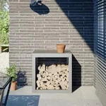 Brennholzregal 60x40x60 Cm Edelstahl - Vidaxl