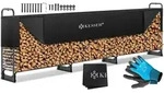 Kesser&reg; Kaminholzregal Metall Brennholzregal Au&szlig;en Stahlrahmen + Abdeckung &