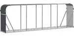 Vidaxl Log Holder Anthracite 300x45x100 Cm Galvanised Steel