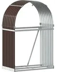 Kaminholzunterstand Braun 80x45x120 Cm Verzinkter Stahl Vidaxl