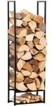 Stahl Kaminholzregal Porthos Schwarz 40x20x120 Cm - Westmann