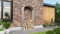 Vitavia Kaminholzregal "lignum 401", Aluminium Blank, 40 X 99 X 200 Cm (hoch)