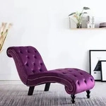 Vidaxl - Chaiselongue Lila Samt