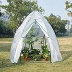 [en.casa] - Gew&auml;chshaus Hunze 200x240cm Wei&szlig;