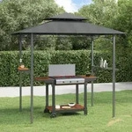 Vidaxl - Grillpavillon Mit Seitenregalen Anthrazit 240x150x243 Cm Stahl
