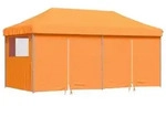 Partyzelt Faltbar Pop-up Mit 4 Seitenteilen Orange Vidaxl