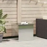 Vidaxl Garden Storage Cushion Box Galvanised Steel 55 X 50.5 X 50 Cm