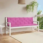 Gartenbank-auflagen 2 Stk. Rosa Oxford-gewebe Vidaxl
