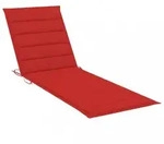Sonnenliegen-auflage Rot 200x60x3 Cm Oxford-gewebe Vidaxl