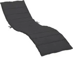 Sonnenliegen-auflage Schwarz 200x60x3 Cm Oxford-gewebe Vidaxl