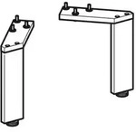 Fp - Ge Set F&uuml;&szlig;e, H:15,1-15,4cm Hochglanz Verchromt (2 St.)