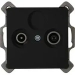 Paris &ndash; Antennensteckdose Tv/rf, Farbe: Mattschwarz - 921350082 - Kopp