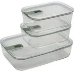 K&uuml;chenzubeh&ouml;r Mepal Easy Clip 3-teilig Glas Nordic Sage