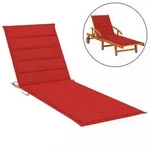 Vidaxl Sonnenliegen-auflage Rot 200x70x3 Cm Oxford-gewebe