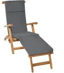 Deckchair Auflage Loftlux Dc 175x45x5 Cm Graphitgrau, 175x45x5 Cm - Beautissu