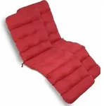 2x Bequeme Liegenauflage Deckchair, 200x50x8 Cm, Rot