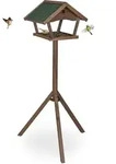 Vogelfutterhaus Mit Standfu&szlig;, Holz Futterhaus F&uuml;r Wildv&ouml;gel, Hbt: 139x70x60 Cm,