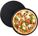 Relaxdays - 4 X Pizzablech, Rund, Antihaftbeschichtet, Pizza & Flammkuchen,