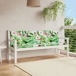 Vidaxl Gartenbank-auflagen 2 Stk. Mehrfarbig 200x50x7 Cm Stoff