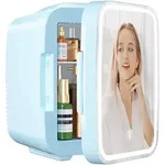 Yashe Mini-k&uuml;hlschrank Mfa-5l-p, 4 L, Blau, Led-spiegel, Ac/dc